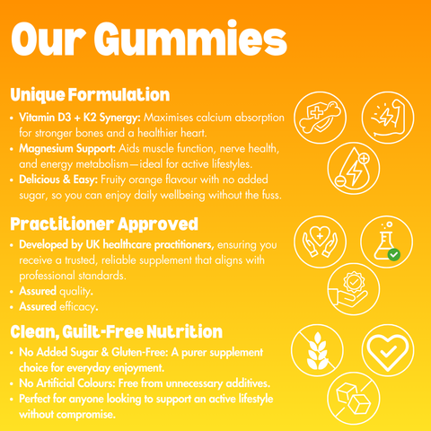 Vitamin D3+K2 & Mg Gummies