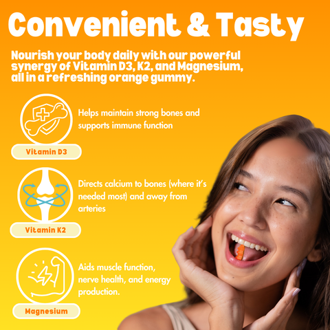 Vitamin D3+K2 & Mg Gummies