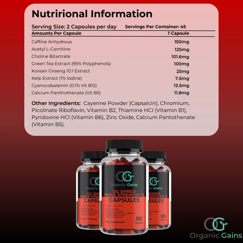 Shred Triple Strength T5 Capsules